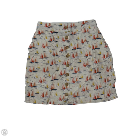 Skirt Midi By Cynthia Rowley In Nautical Print, Size: Xs