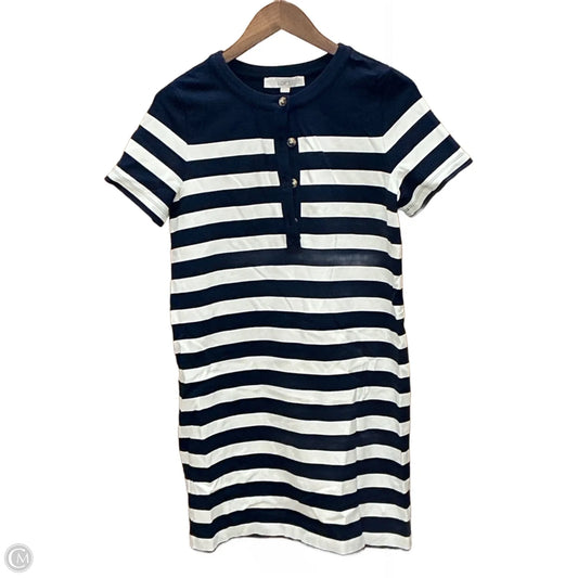 Dress Casual Midi By Loft In Striped Pattern, Size: S