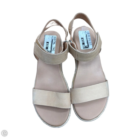 Sandals Heels Platform By Sorel In Tan, Size: 8