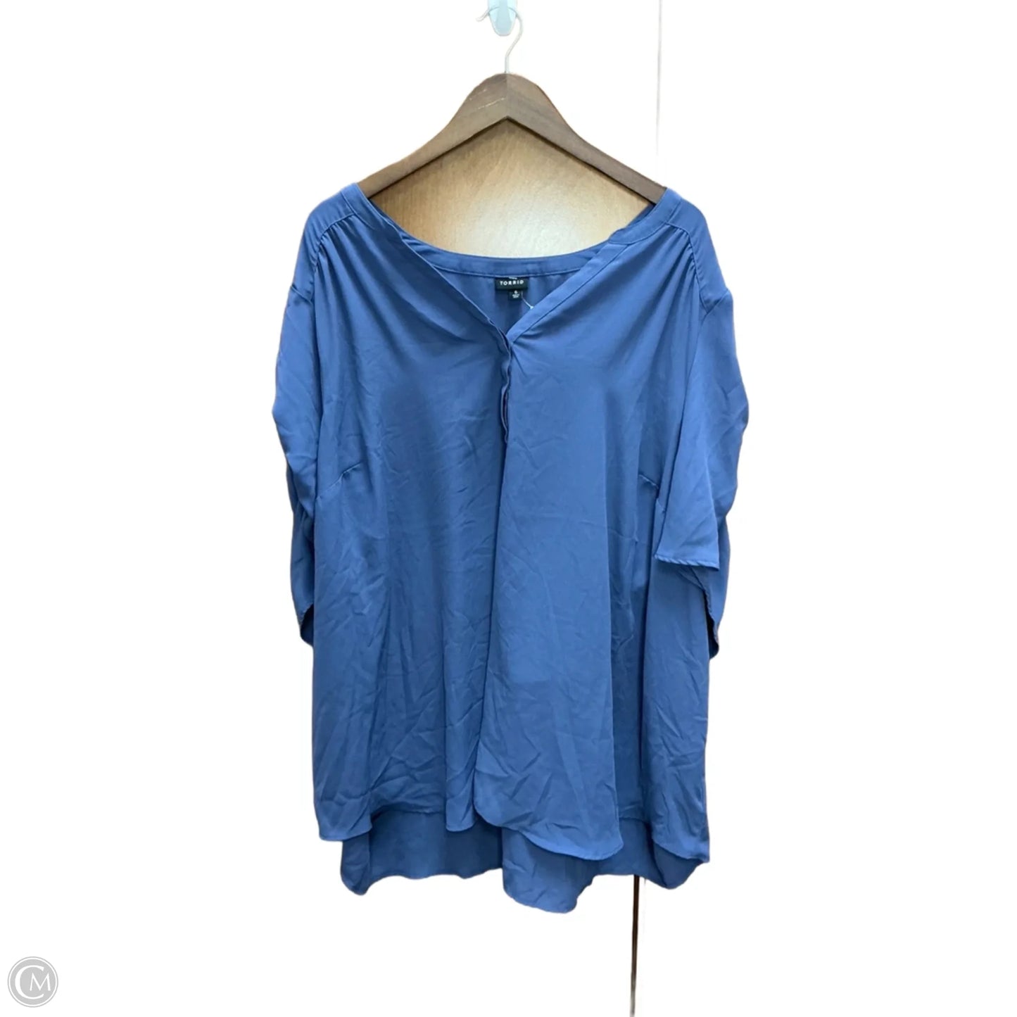 Top Short Sleeve By Torrid In Blue, Size: 6
