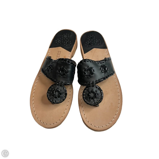 Sandals Flats By Jack Rogers In Black, Size: 7
