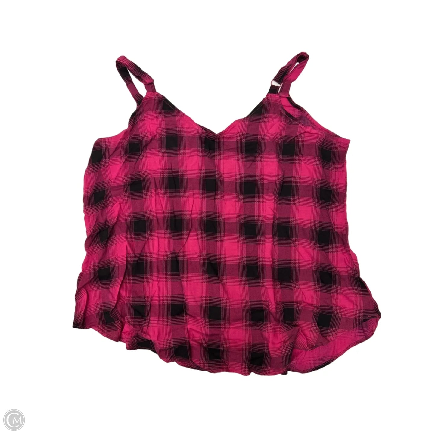 Top Sleeveless By Torrid In Plaid Pattern, Size: 2x