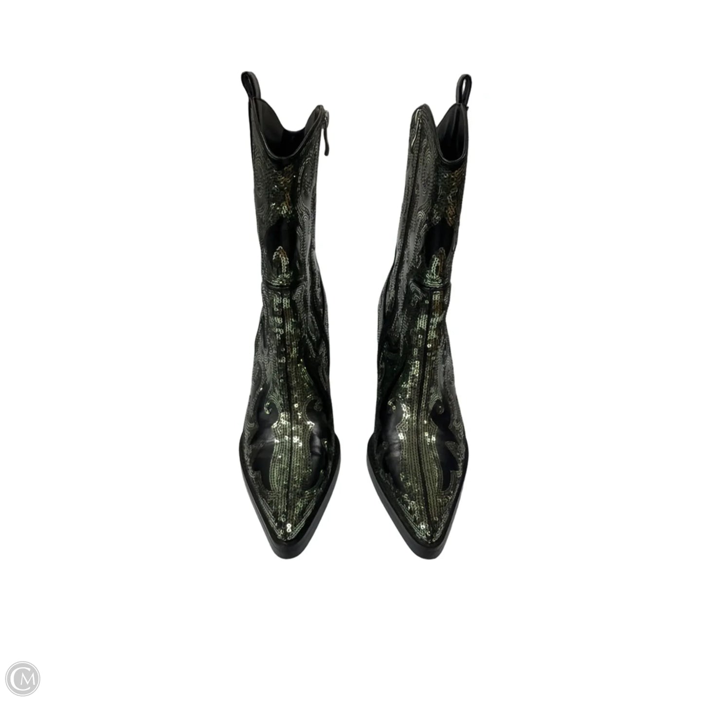 Boots Ankle Heels By Azalea Wang In Green, Size: 7