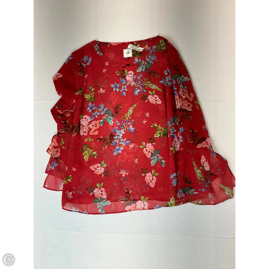 Top Long Sleeve By Cabi In Floral Print, Size: S