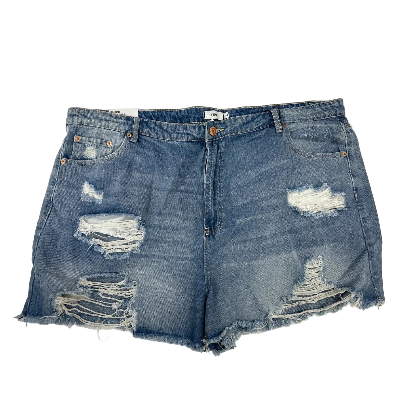 Shorts By Rue 21 In Blue Denim, Size: 22
