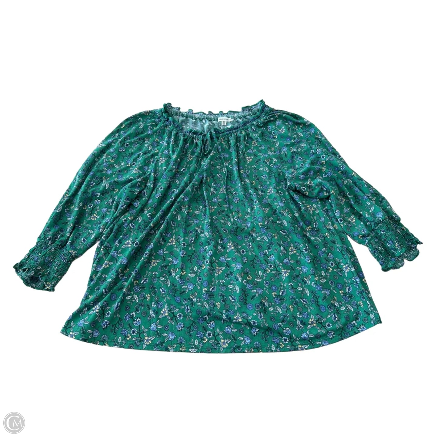 Top Long Sleeve By Max Studio In Floral Print, Size: 2x