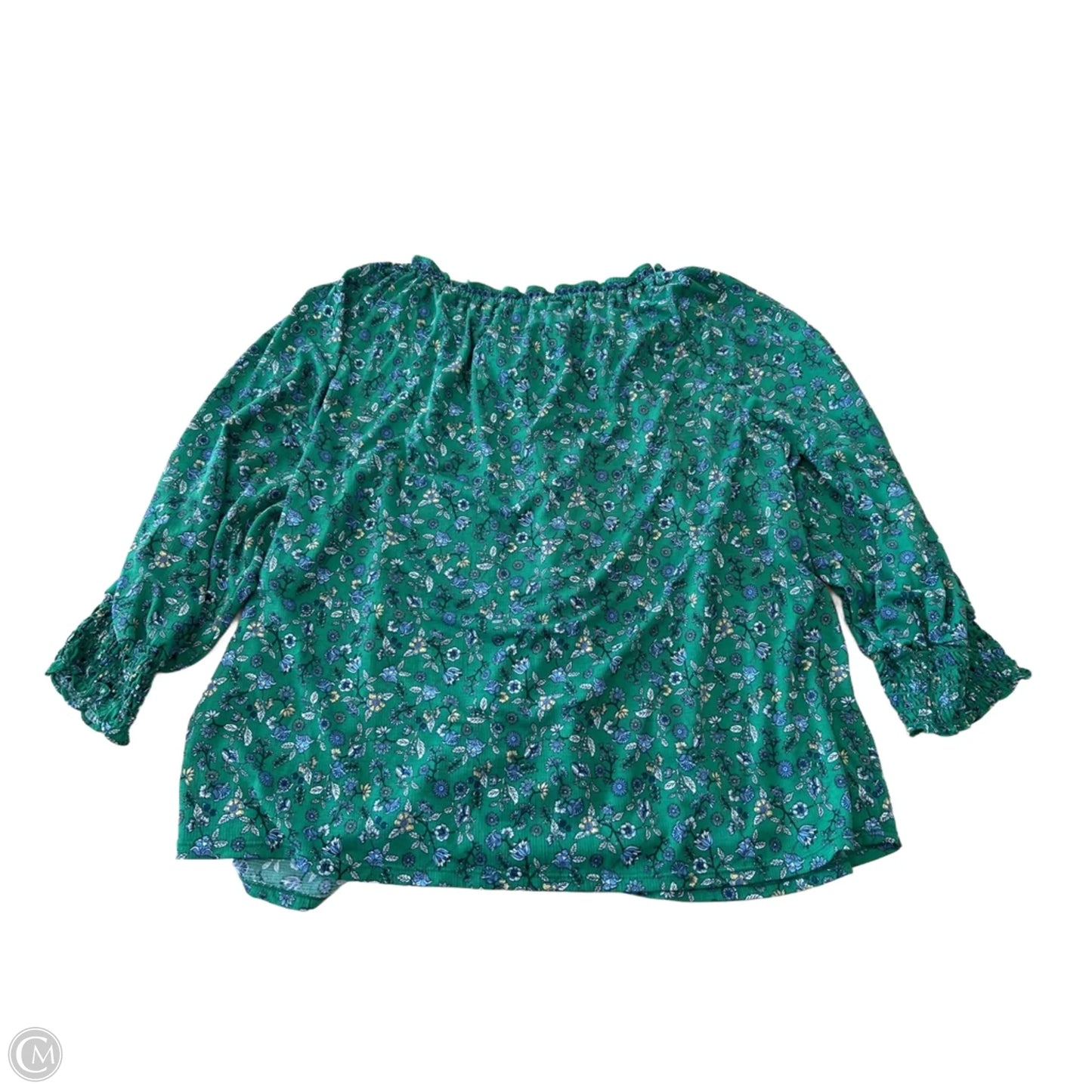 Top Long Sleeve By Max Studio In Floral Print, Size: 2x