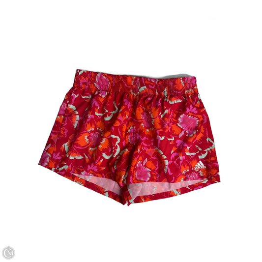Athletic Shorts By Adidas In Red, Size: M