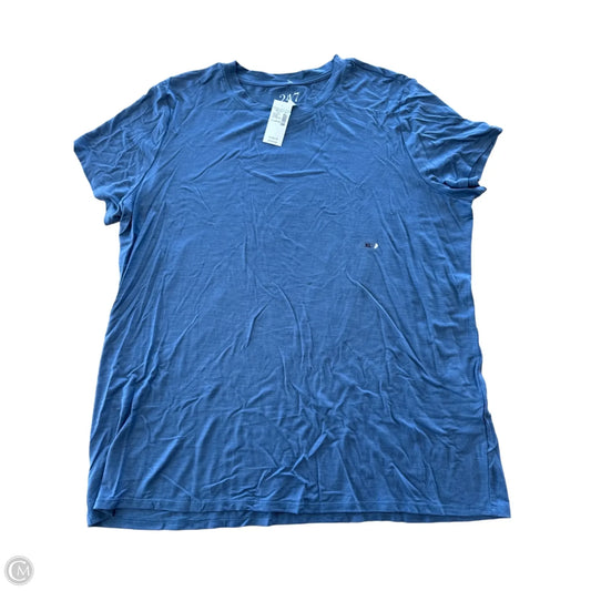 Top Short Sleeve By Maurices In Blue, Size: Xl