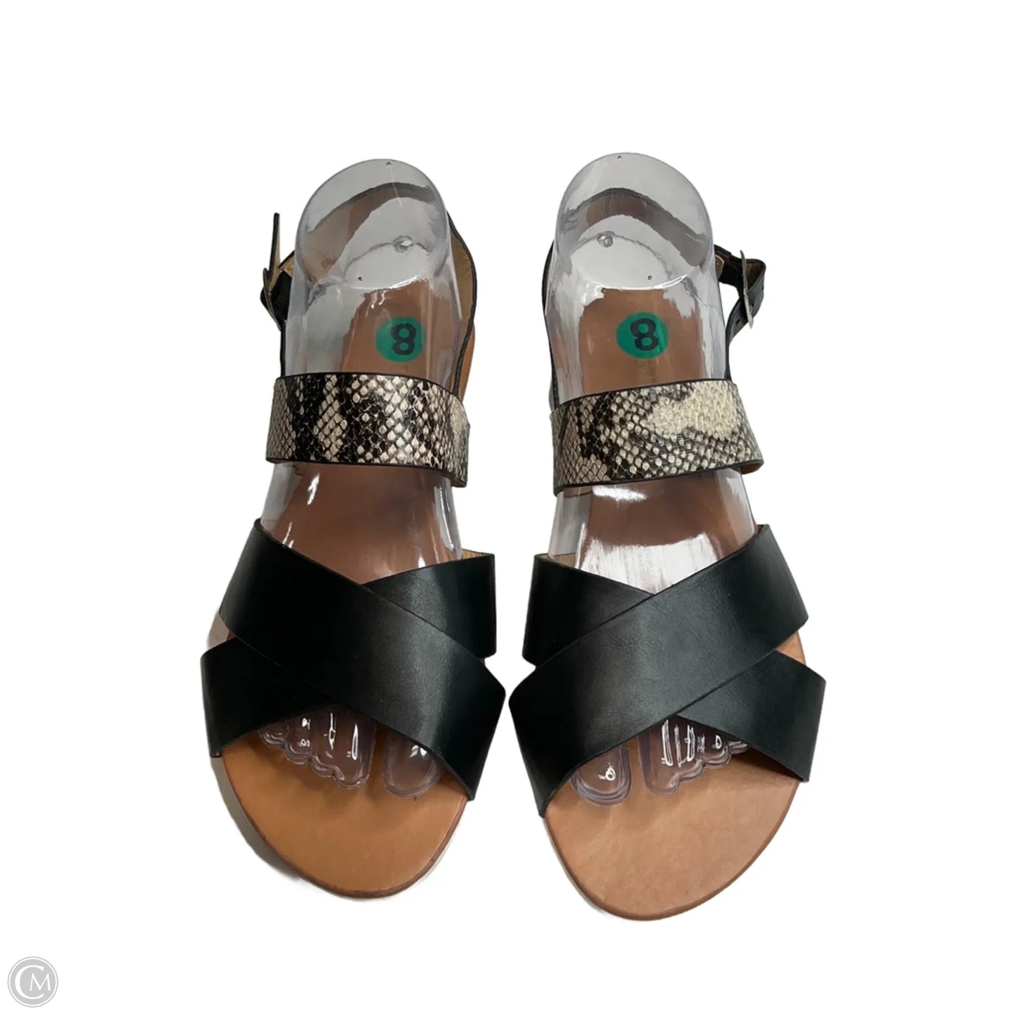 Sandals Flats By Restricted In Black, Size: 8