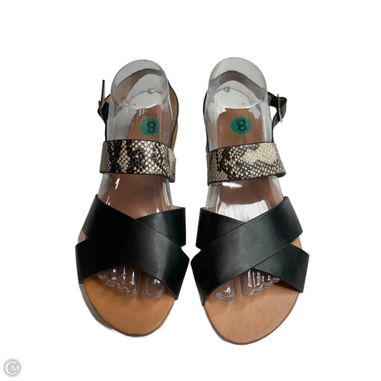 Sandals Flats By Restricted In Black, Size: 8