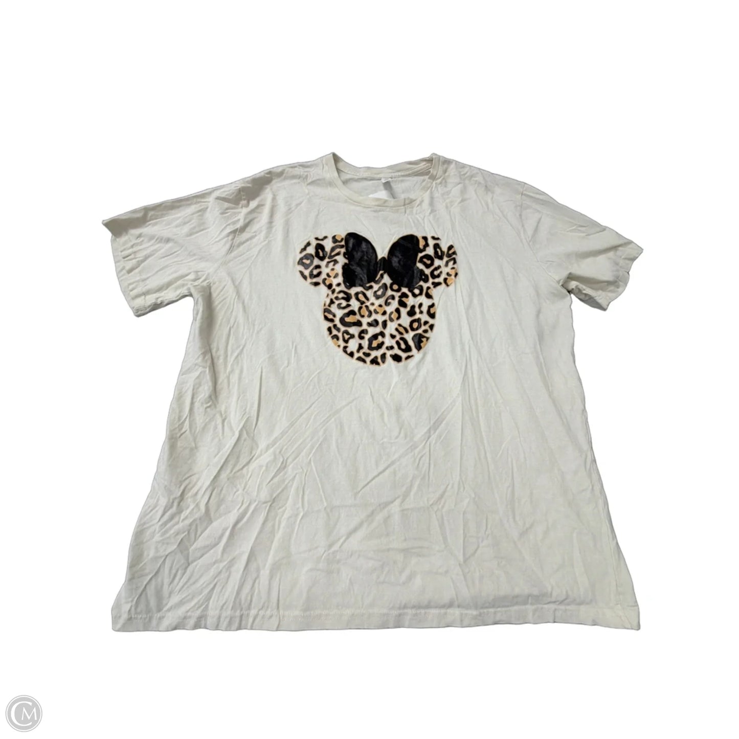 Top Short Sleeve By Clothes Mentor In Tan, Size: 3x