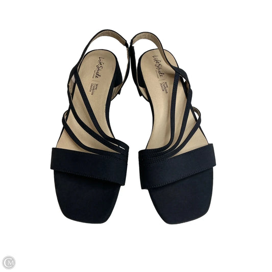 Shoes Heels Block By Life Stride In Blue, Size: 9