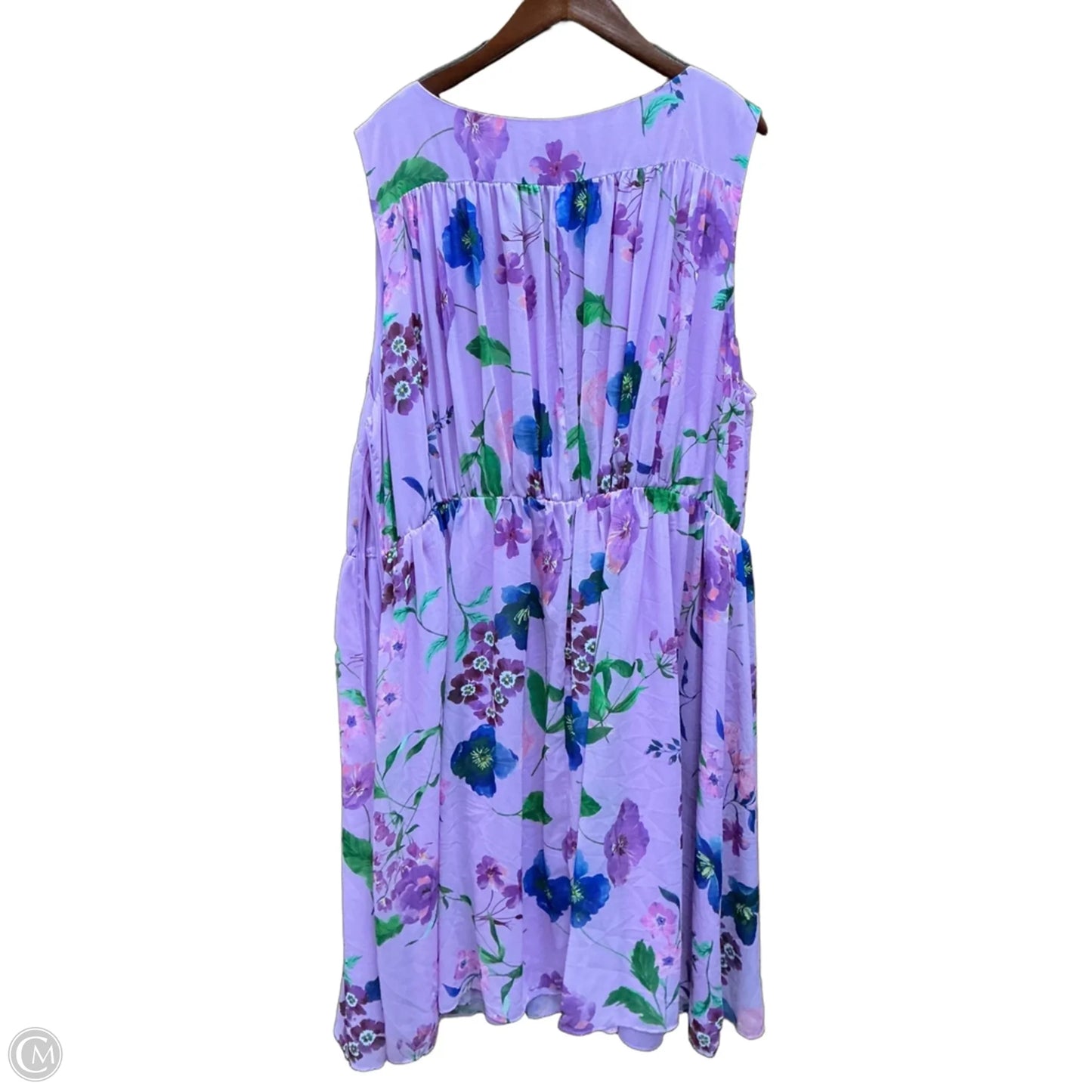 Dress Casual Midi By Talbots In Purple, Size: 2x