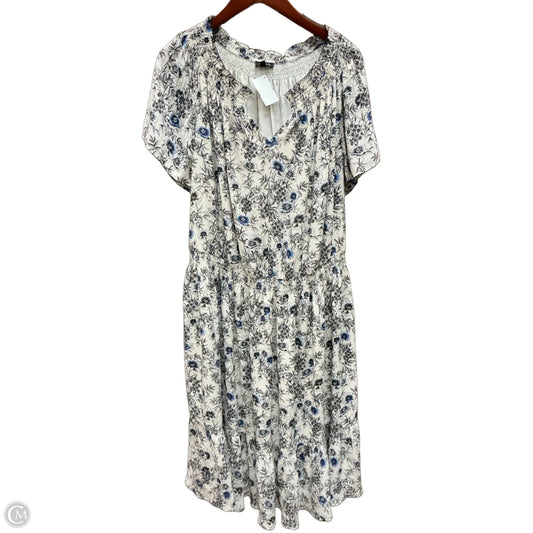 Dress Casual Midi By Talbots In Floral Print, Size: 3x