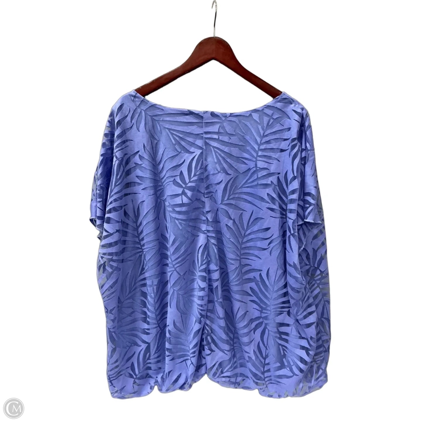 Top Short Sleeve By Avenue In Purple, Size: 3x