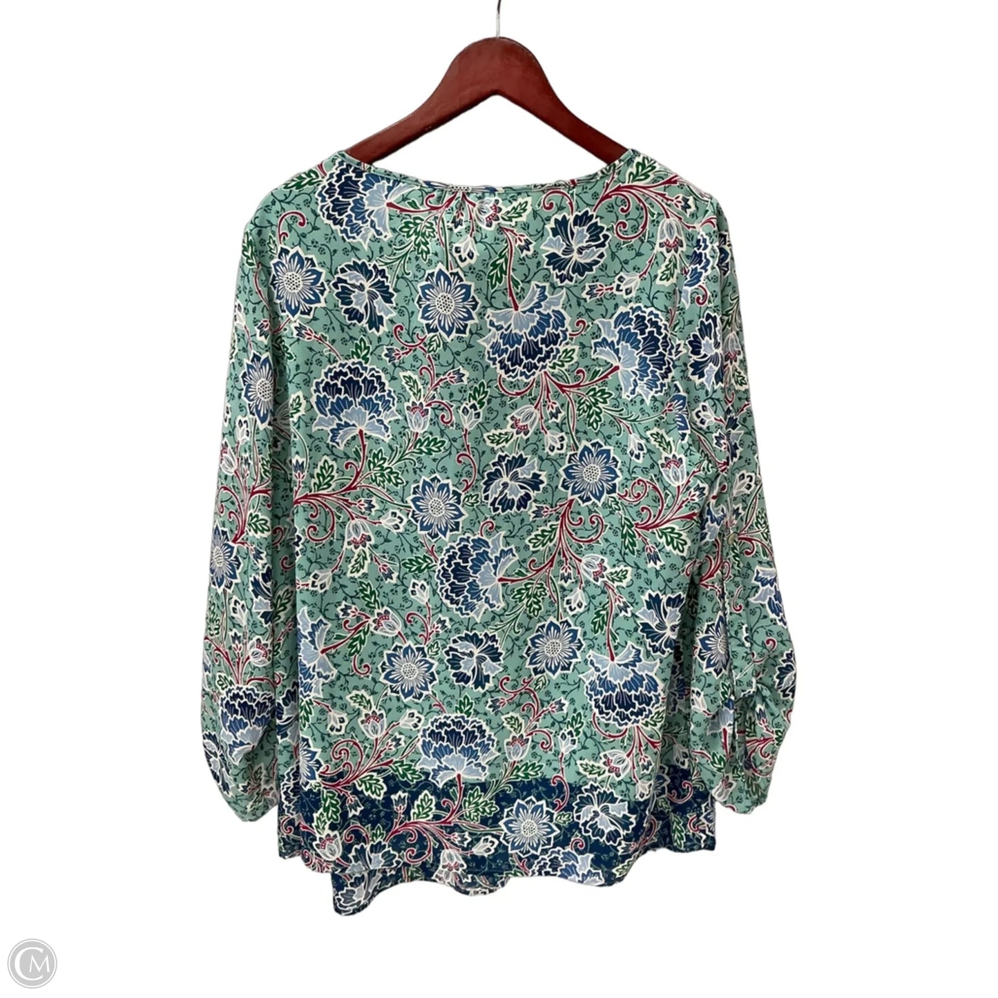 Top Long Sleeve By Clothes Mentor In Green, Size: 3x