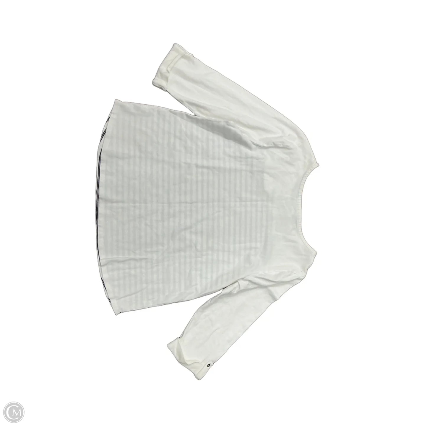 Top 3/4 Sleeve By Croft And Barrow In White, Size: 1x