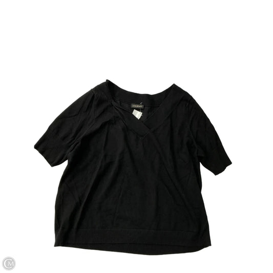 Top Short Sleeve By Lane Bryant In Black, Size: 2x