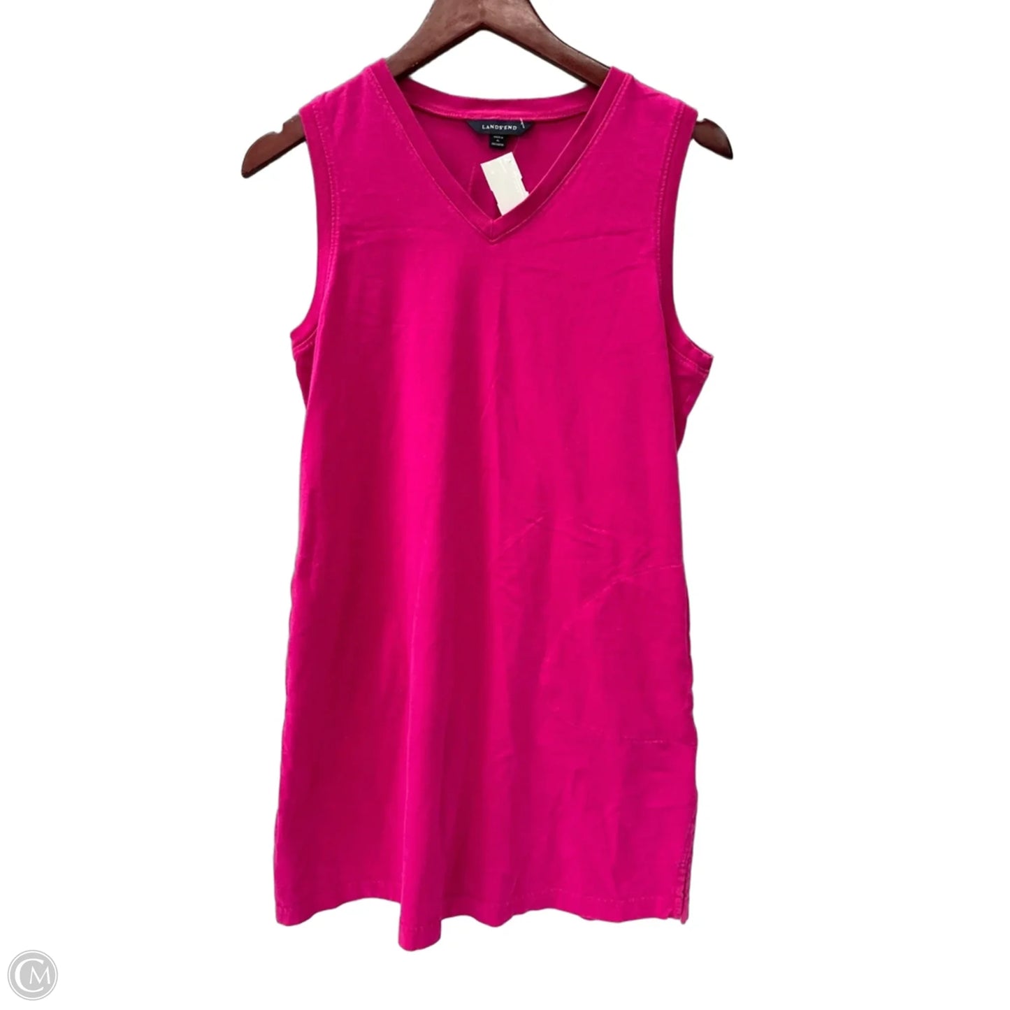 Dress Casual Midi By Lands End In Pink, Size: S
