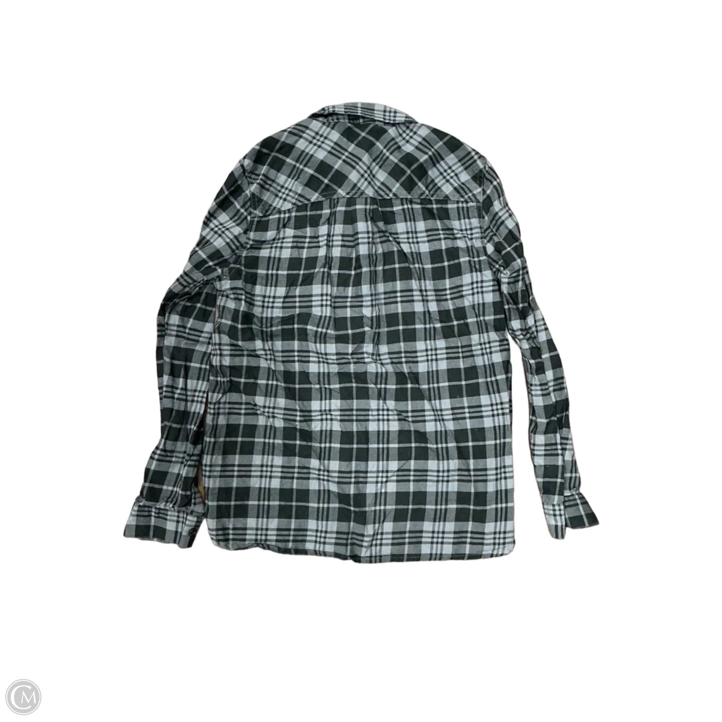 Top Long Sleeve By Gh Bass And Co In Plaid Pattern, Size: M