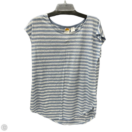 Top Short Sleeve By C And C In Striped Pattern, Size: L
