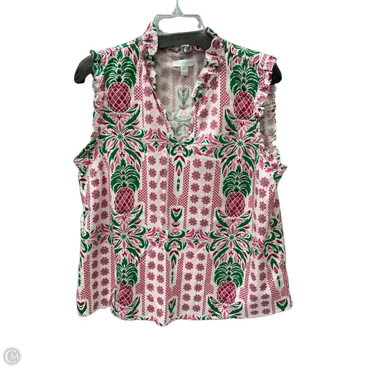 Top Sleeveless By Charter Club In Pink, Size: L
