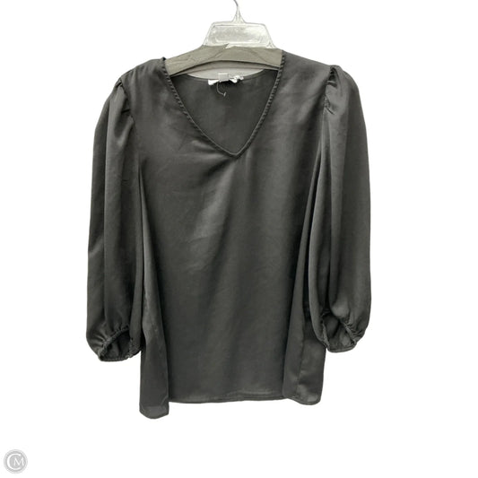 Top Long Sleeve By Nine West Apparel In Black, Size: L