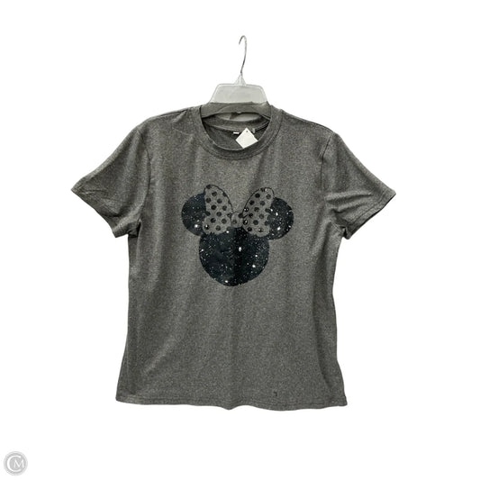 Top Short Sleeve By Clothes Mentor In Grey, Size: L