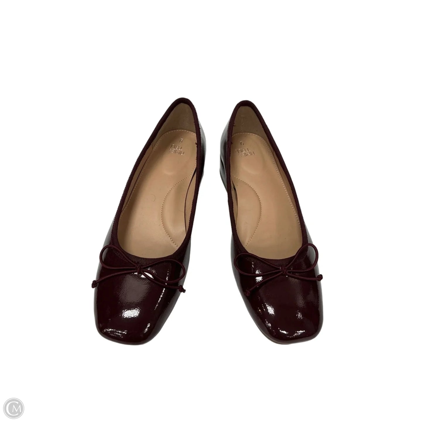 Shoes Heels Block By Time And Tru In Maroon, Size: 9