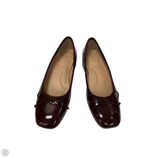 Shoes Heels Block By Time And Tru In Maroon, Size: 9