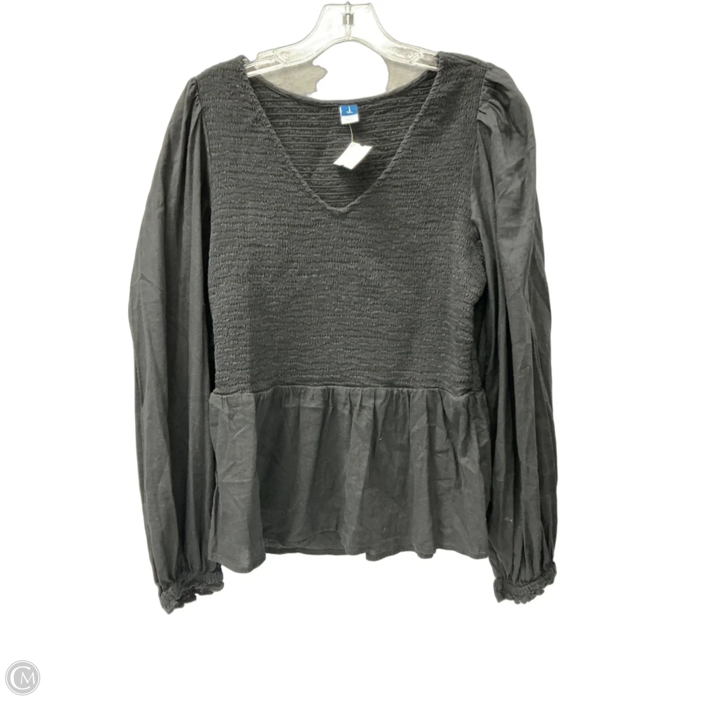 Top Long Sleeve By Old Navy In Black, Size: L