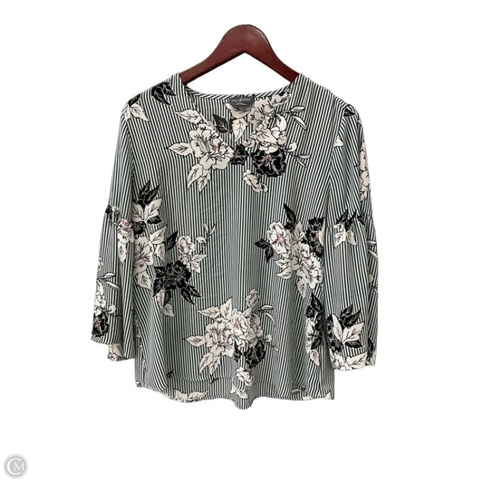Top Long Sleeve By Van Heusen In Green, Size: M