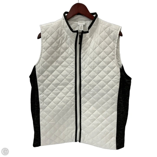 Vest Puffer & Quilted By Chicos In White, Size: Xl
