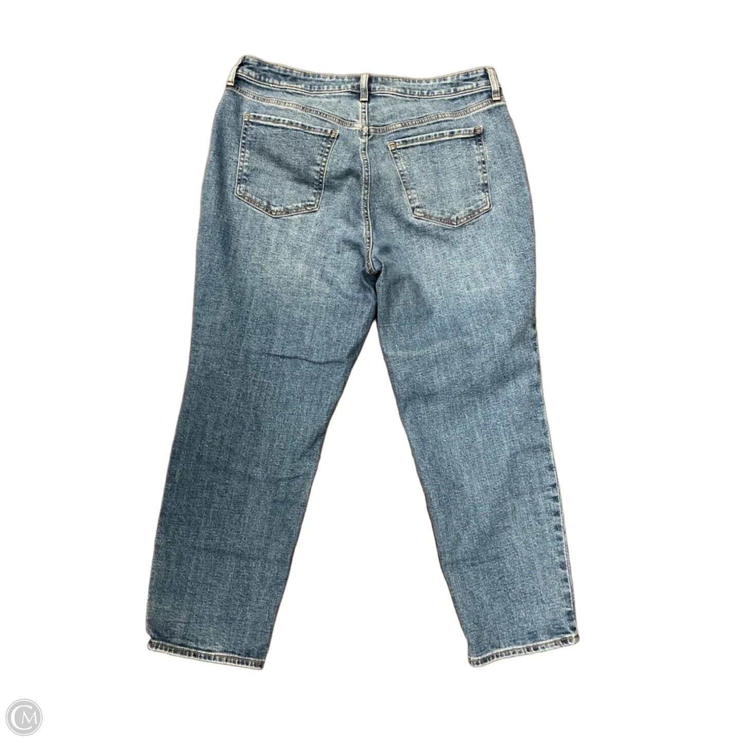 Jeans Straight By Old Navy In Blue Denim, Size: 16