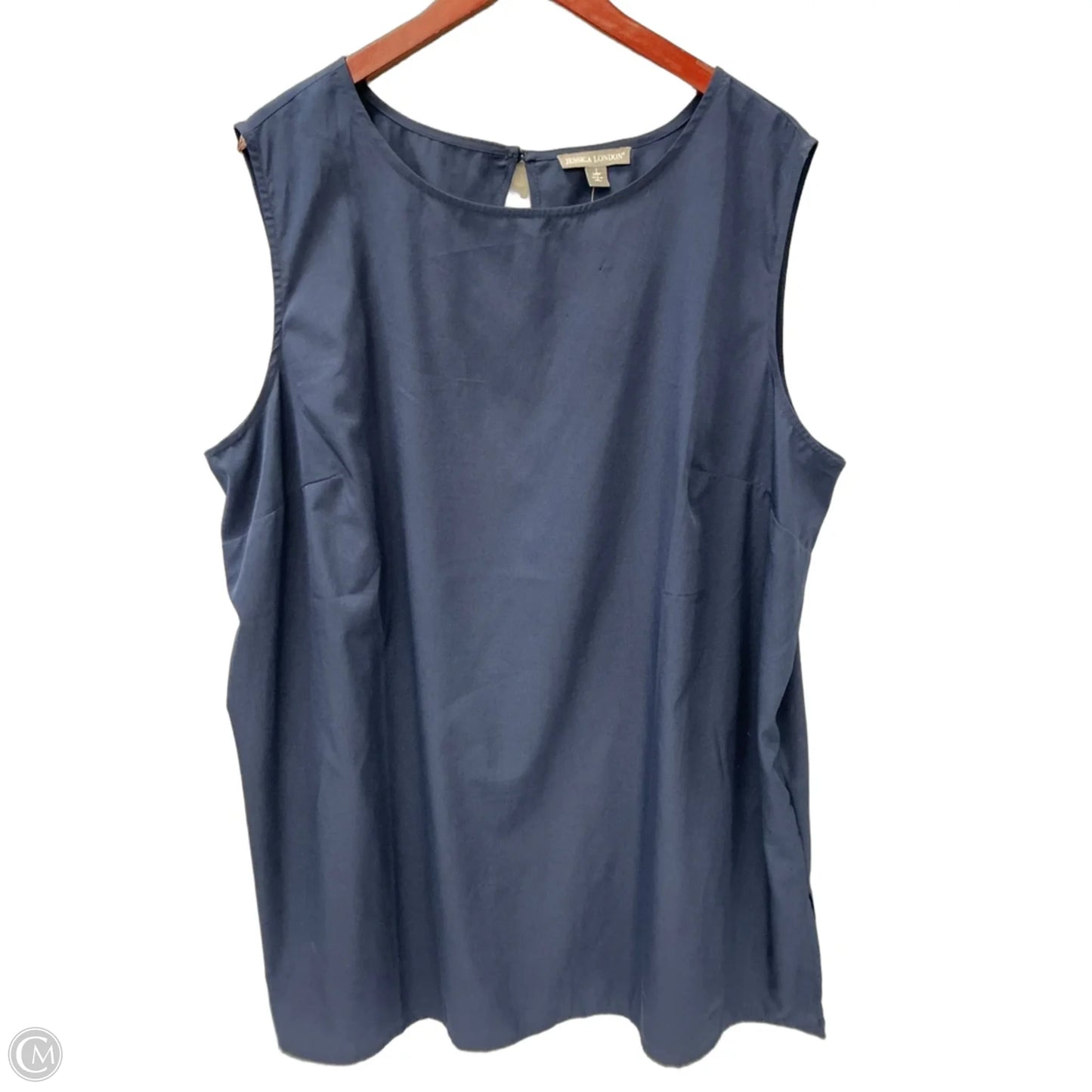 Top Sleeveless By Jessica London In Blue, Size: 2x