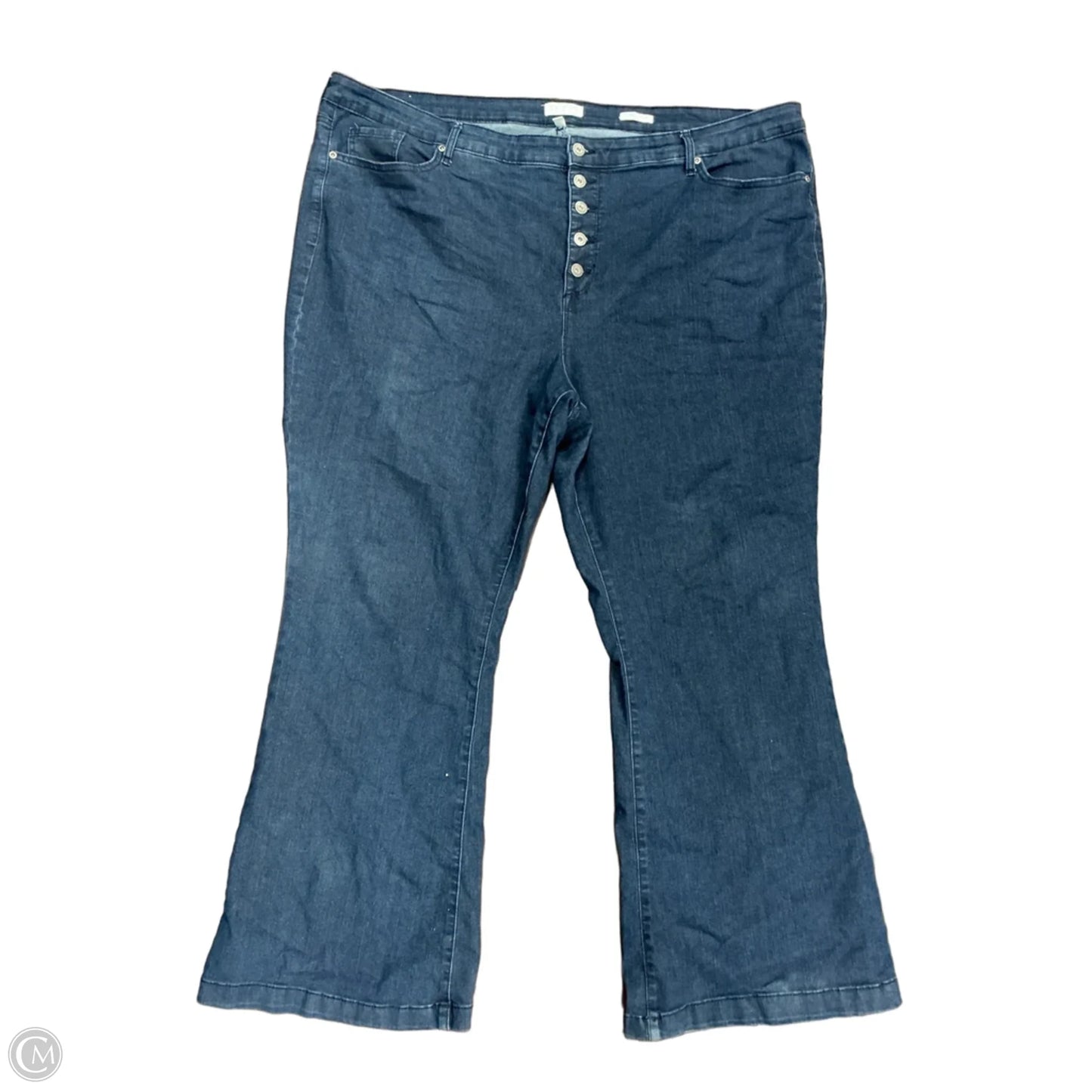 Jeans Wide Leg By Sofia By Sofia Vergara In Blue Denim, Size: 28