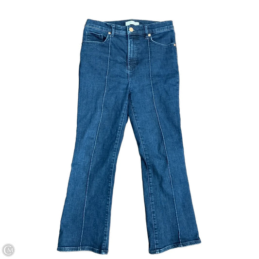 Jeans Flared By Loft In Blue Denim, Size: 4