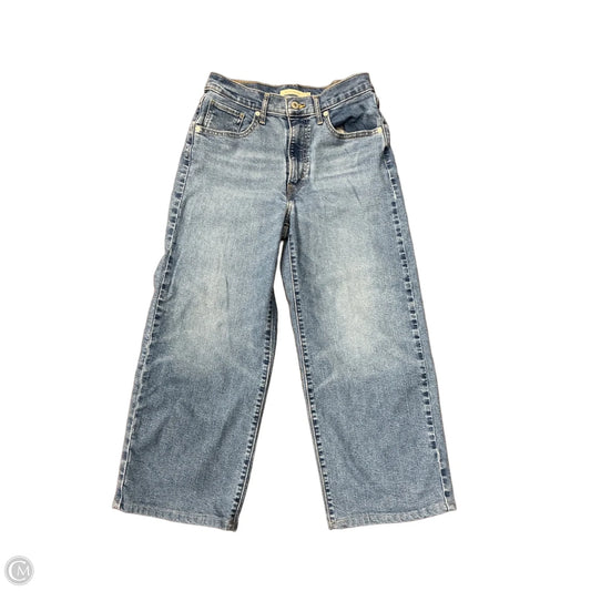 Jeans Wide Leg By Levis In Blue Denim, Size: 4