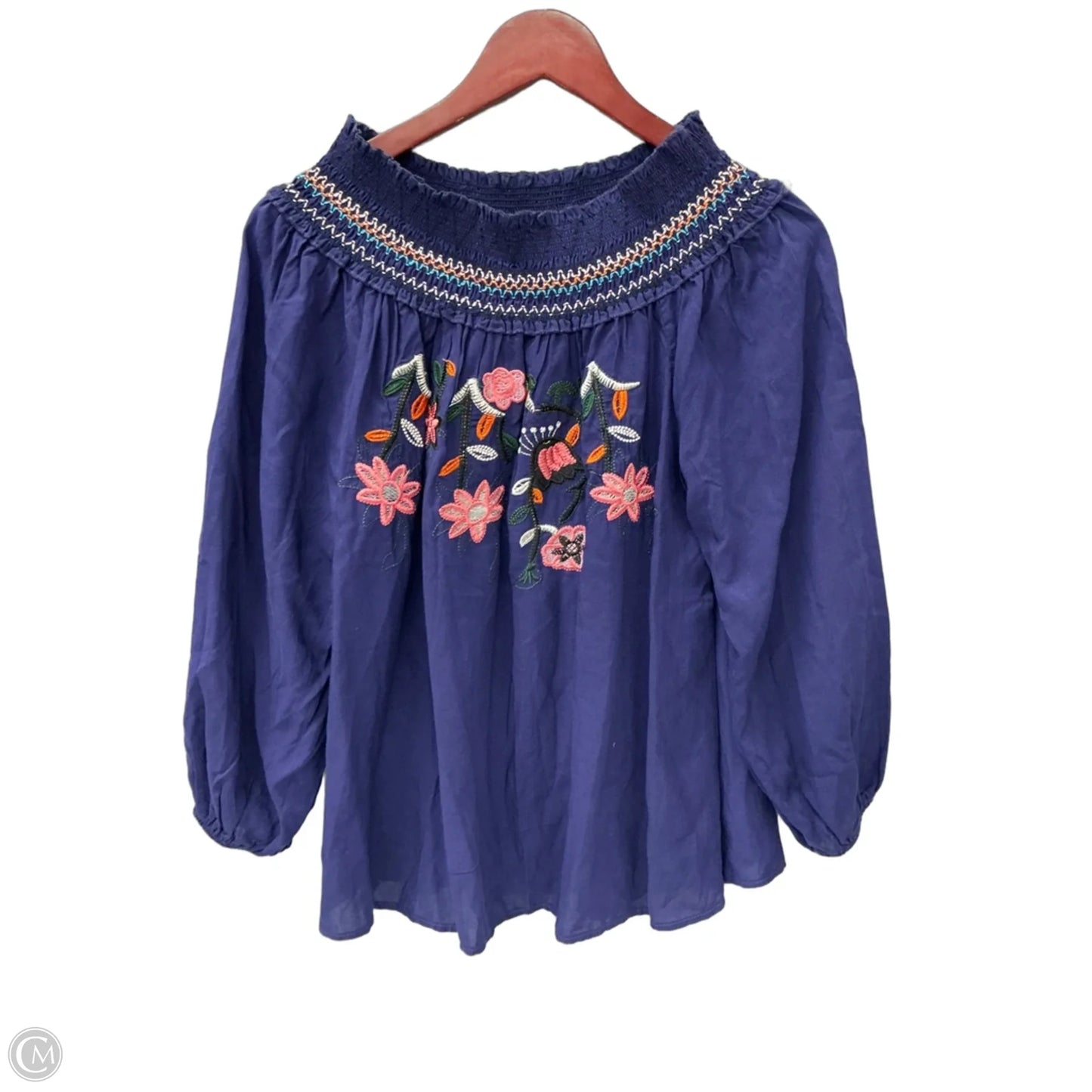 Top Long Sleeve By Clothes Mentor In Blue, Size: S