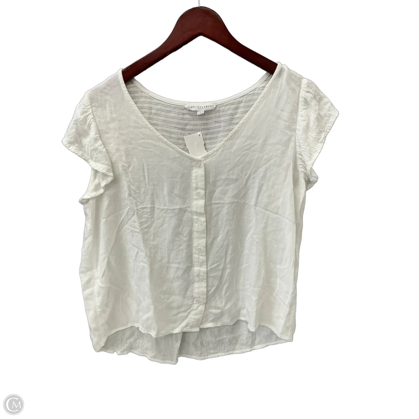 Top Short Sleeve By Jane And Delancey In White, Size: S