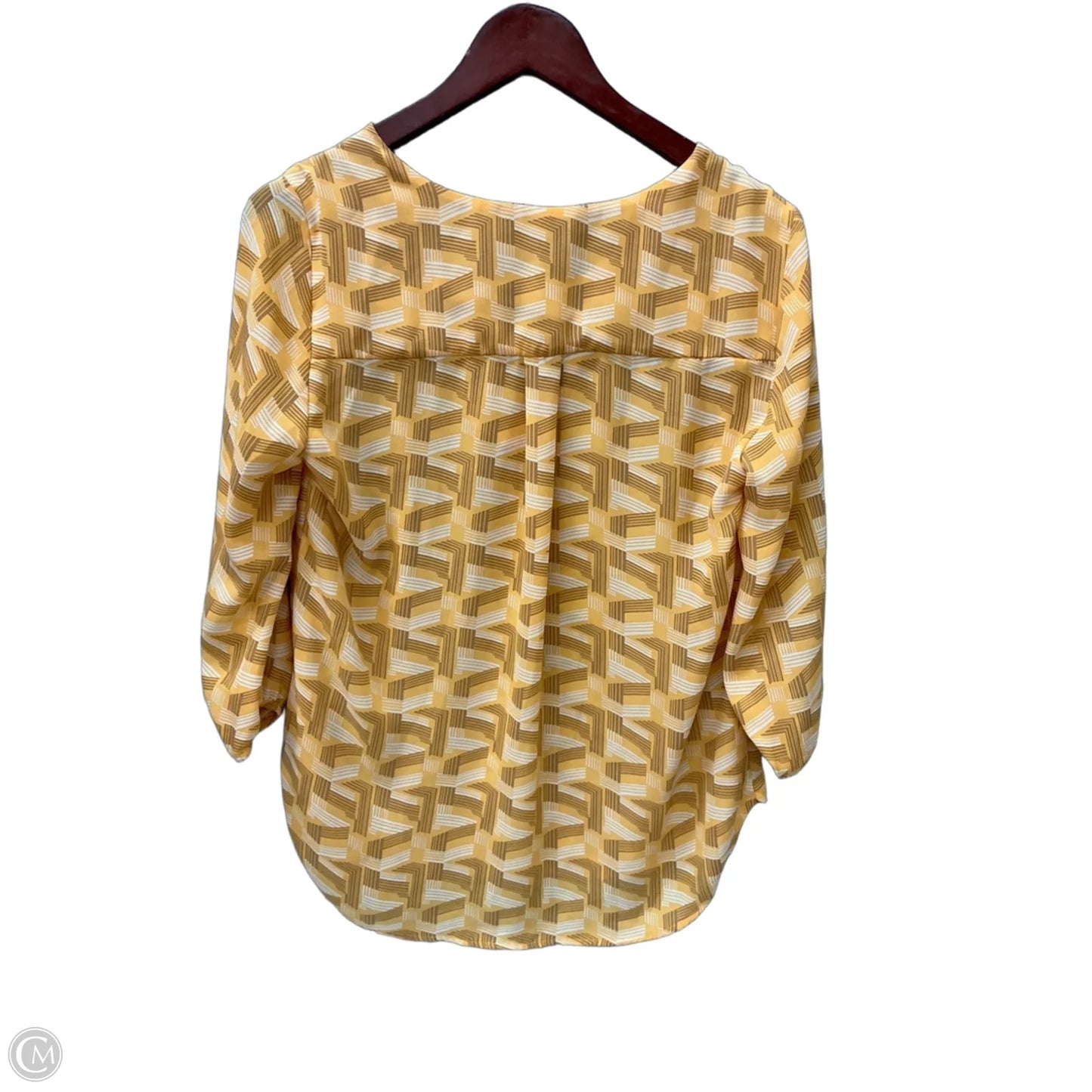 Top 3/4 Sleeve By Pleione In Orange, Size: M