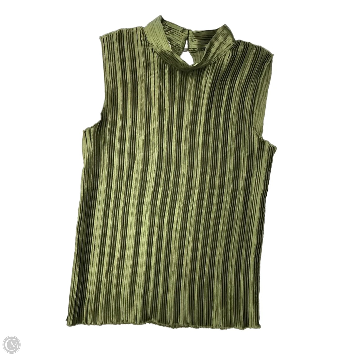 Top Sleeveless By Nicola In Green, Size: Xl
