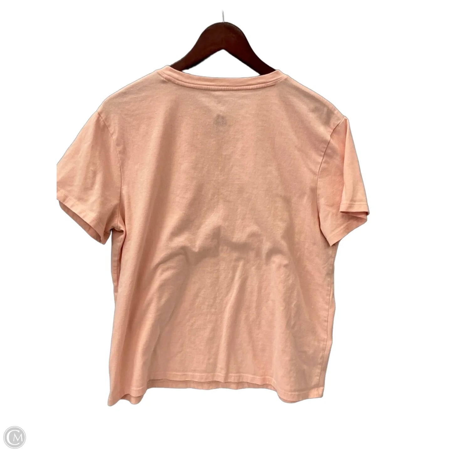 Top Short Sleeve By Sonoma In Peach, Size: L
