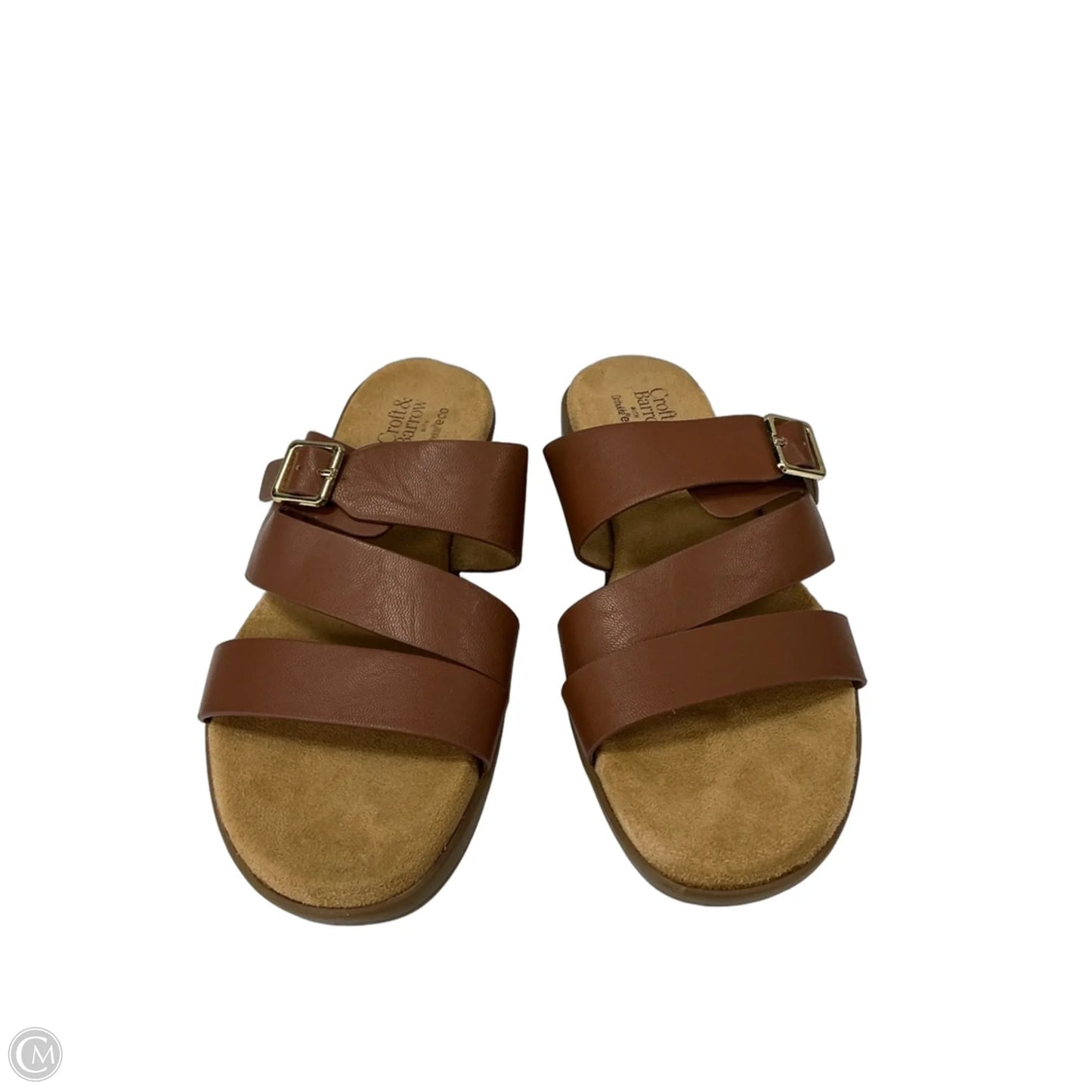 Sandals Flats By Croft And Barrow In Brown, Size: 6