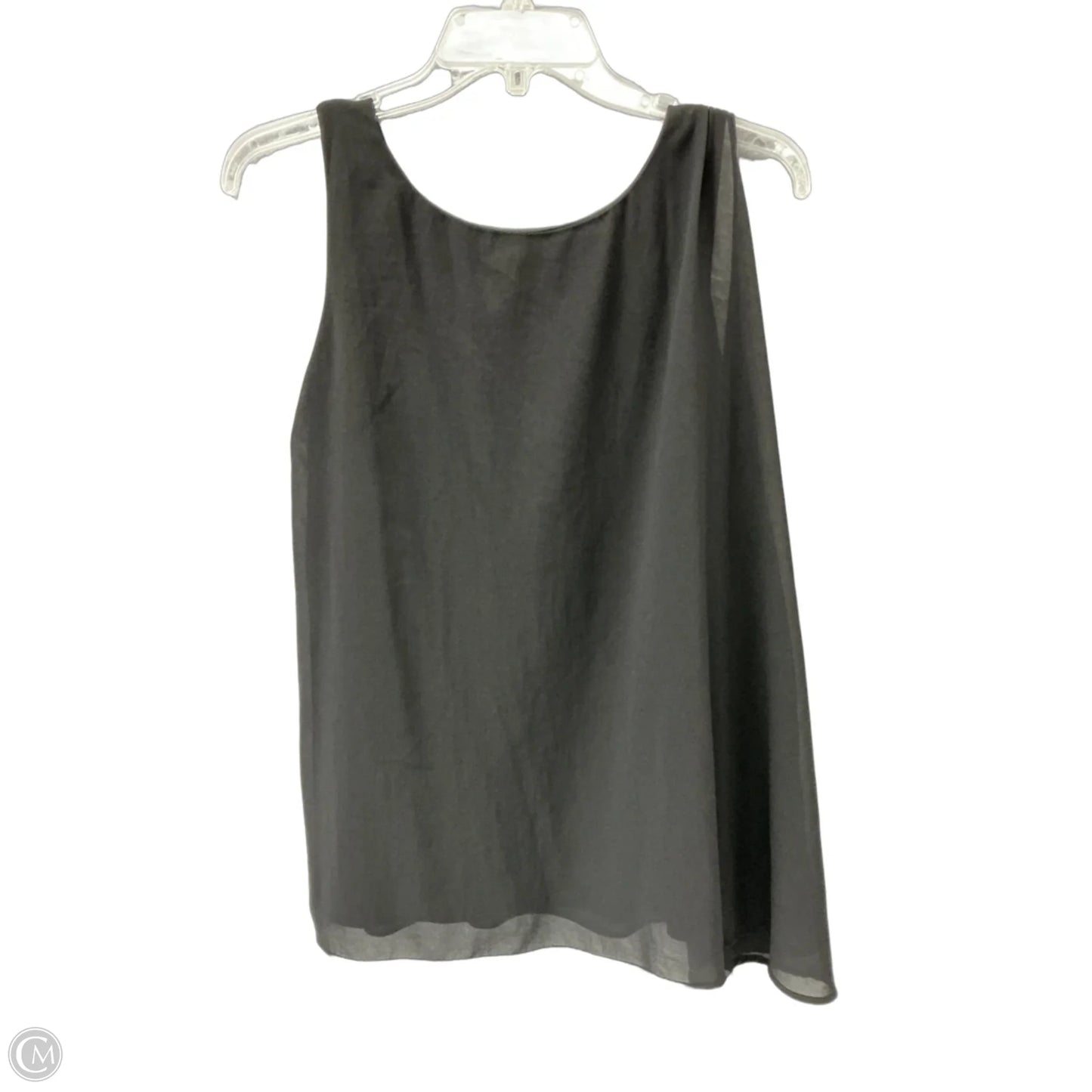 Top Sleeveless By Signature Collection In Black, Size: M
