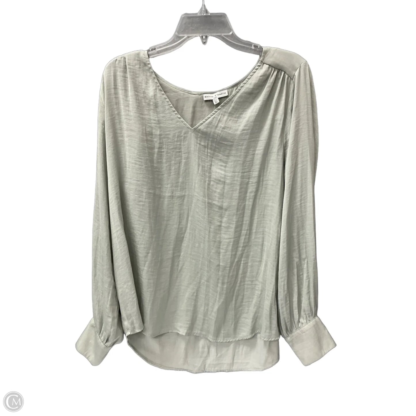Top Long Sleeve By Maison Damelie In Green, Size: L