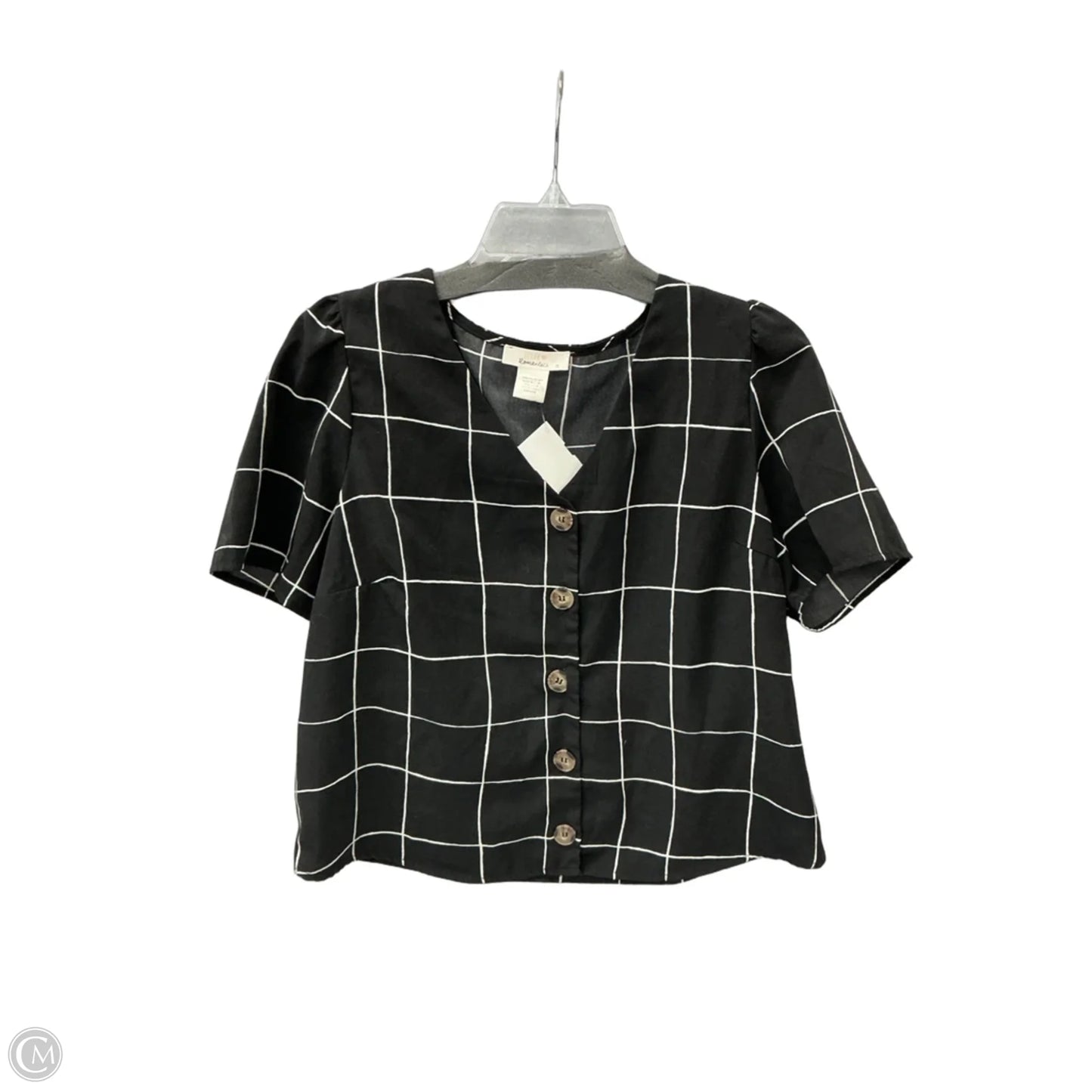 Top Short Sleeve By Urban Romantics In Black, Size: M