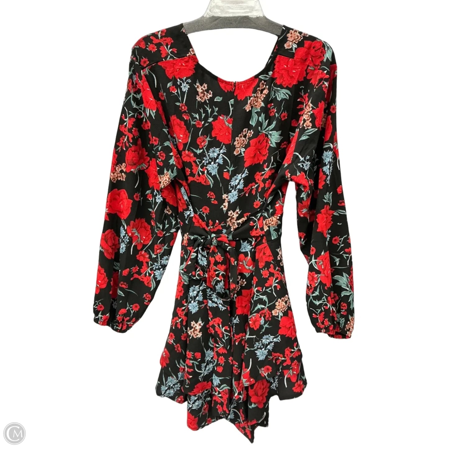 Romper By Clothes Mentor In Floral Print, Size: Xl