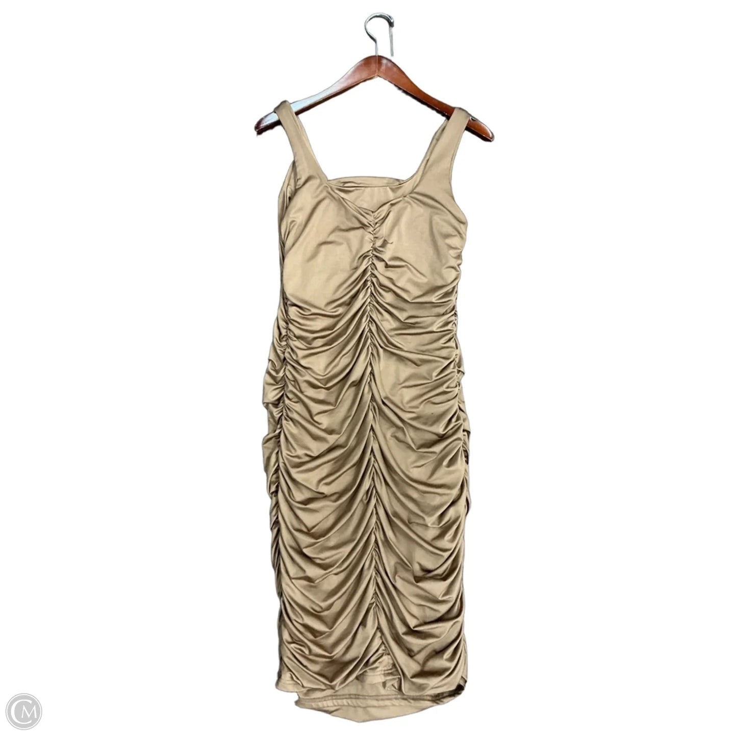 Dress Party Midi By Clothes Mentor In Brown, Size: Xl